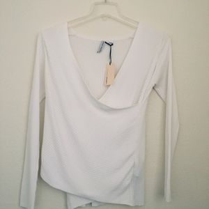 CAPSULE RIBBED SWEATER WRAP Size 12/14 (NWT)